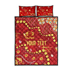 Personalized Gold Coast Suns Quilt Bed Set Aboriginal Pattern with Graffiti Style