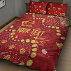 Personalized Gold Coast Suns Quilt Bed Set Aboriginal Pattern with Graffiti Style