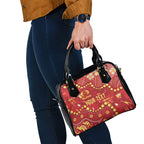 Personalized Gold Coast Suns Shoulder Handbag Aboriginal Pattern with Graffiti Style