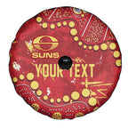 Personalized Gold Coast Suns Spare Tire Cover Aboriginal Pattern with Graffiti Style