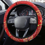 Gold Coast Suns Steering Wheel Cover Aboriginal Pattern with Graffiti Style
