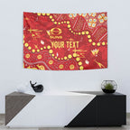 Personalized Gold Coast Suns Tapestry Aboriginal Pattern with Graffiti Style