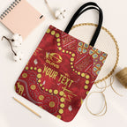 Personalized Gold Coast Suns Tote Bag Aboriginal Pattern with Graffiti Style
