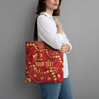 Personalized Gold Coast Suns Tote Bag Aboriginal Pattern with Graffiti Style