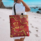 Personalized Gold Coast Suns Tote Bag Aboriginal Pattern with Graffiti Style