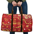 Personalized Gold Coast Suns Travel Bag Aboriginal Pattern with Graffiti Style