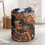Personalized Greater Western Sydney Giants Laundry Basket Aboriginal Pattern with Graffiti Style