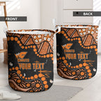 Personalized Greater Western Sydney Giants Laundry Basket Aboriginal Pattern with Graffiti Style