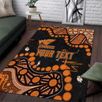 Personalized Greater Western Sydney Giants Area Rug Aboriginal Pattern with Graffiti Style