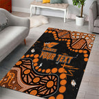 Personalized Greater Western Sydney Giants Area Rug Aboriginal Pattern with Graffiti Style