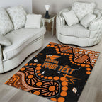 Personalized Greater Western Sydney Giants Area Rug Aboriginal Pattern with Graffiti Style