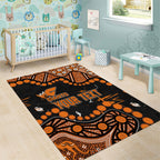 Personalized Greater Western Sydney Giants Area Rug Aboriginal Pattern with Graffiti Style