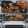 Personalized Greater Western Sydney Giants Auto Sun Shade Aboriginal Pattern with Graffiti Style