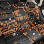Personalized Greater Western Sydney Giants Back Car Seat Cover Aboriginal Pattern with Graffiti Style
