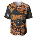 Personalized Greater Western Sydney Giants Baseball Jersey Aboriginal Pattern with Graffiti Style