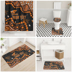 Personalized Greater Western Sydney Giants Bathroom Set Aboriginal Pattern with Graffiti Style