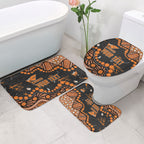 Personalized Greater Western Sydney Giants Bathroom Set Aboriginal Pattern with Graffiti Style