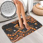 Personalized Greater Western Sydney Giants Bathroom Set Aboriginal Pattern with Graffiti Style