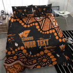 Personalized Greater Western Sydney Giants Bedding Set Aboriginal Pattern with Graffiti Style