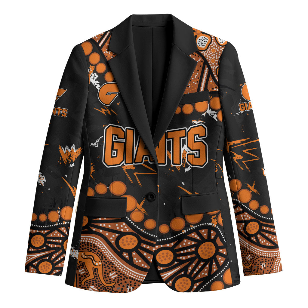 Personalized Greater Western Sydney Giants Blazer Aboriginal Pattern with Graffiti Style