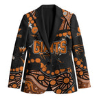 Personalized Greater Western Sydney Giants Blazer Aboriginal Pattern with Graffiti Style
