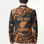Personalized Greater Western Sydney Giants Blazer Aboriginal Pattern with Graffiti Style