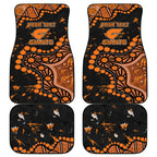Personalized Greater Western Sydney Giants Car Mats Aboriginal Pattern with Graffiti Style