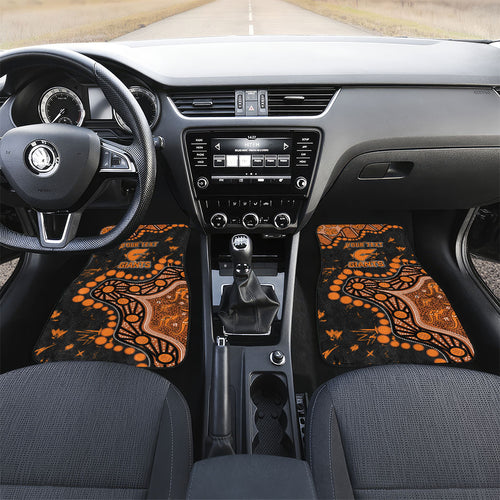 Personalized Greater Western Sydney Giants Car Mats Aboriginal Pattern with Graffiti Style