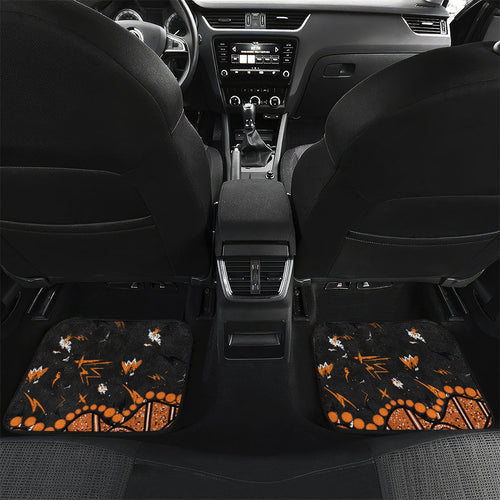 Personalized Greater Western Sydney Giants Car Mats Aboriginal Pattern with Graffiti Style