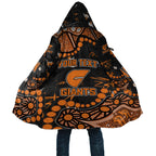 Personalized Greater Western Sydney Giants Cloak Aboriginal Pattern with Graffiti Style