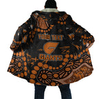 Personalized Greater Western Sydney Giants Cloak Aboriginal Pattern with Graffiti Style