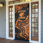 Personalized Greater Western Sydney Giants Door Cover Aboriginal Pattern with Graffiti Style