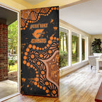 Personalized Greater Western Sydney Giants Door Cover Aboriginal Pattern with Graffiti Style