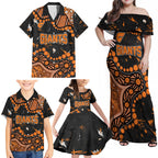 Personalized Greater Western Sydney Giants Family Matching Off Shoulder Maxi Dress and Hawaiian Shirt Aboriginal Pattern with Graffiti Style