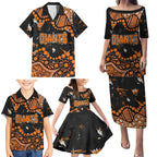 Personalized Greater Western Sydney Giants Family Matching Puletasi and Hawaiian Shirt Aboriginal Pattern with Graffiti Style