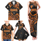 Personalized Greater Western Sydney Giants Family Matching Tank Maxi Dress and Hawaiian Shirt Aboriginal Pattern with Graffiti Style