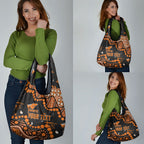 Personalized Greater Western Sydney Giants Grocery Bag Aboriginal Pattern with Graffiti Style