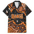 Personalized Greater Western Sydney Giants Hawaiian Shirt Aboriginal Pattern with Graffiti Style