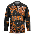 Personalized Greater Western Sydney Giants Hockey Jersey Aboriginal Pattern with Graffiti Style