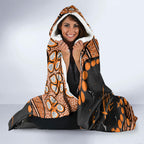Personalized Greater Western Sydney Giants Hooded Blanket Aboriginal Pattern with Graffiti Style