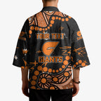 Personalized Greater Western Sydney Giants Kimono Aboriginal Pattern with Graffiti Style
