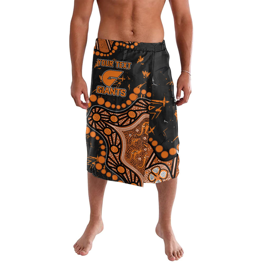 Personalized Greater Western Sydney Giants Lavalava Aboriginal Pattern with Graffiti Style