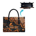 Personalized Greater Western Sydney Giants Leather Bag Aboriginal Pattern with Graffiti Style