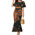 Personalized Greater Western Sydney Giants Mermaid Dress Aboriginal Pattern with Graffiti Style