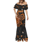 Personalized Greater Western Sydney Giants Mermaid Dress Aboriginal Pattern with Graffiti Style