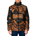 Personalized Greater Western Sydney Giants Padded Jacket Aboriginal Pattern with Graffiti Style