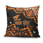 Personalized Greater Western Sydney Giants Pillow Cover Aboriginal Pattern with Graffiti Style