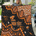 Personalized Greater Western Sydney Giants Quilt Aboriginal Pattern with Graffiti Style