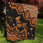 Personalized Greater Western Sydney Giants Quilt Aboriginal Pattern with Graffiti Style