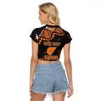 Personalized Greater Western Sydney Giants Raglan Cropped T Shirt Aboriginal Pattern with Graffiti Style